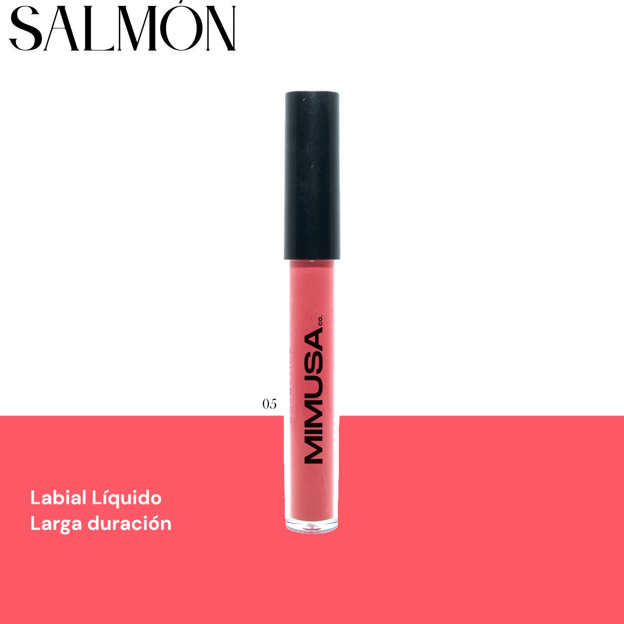 LIQUID LIPSTICK - SALMÓN 7g (No.05) - MIMUSA Co